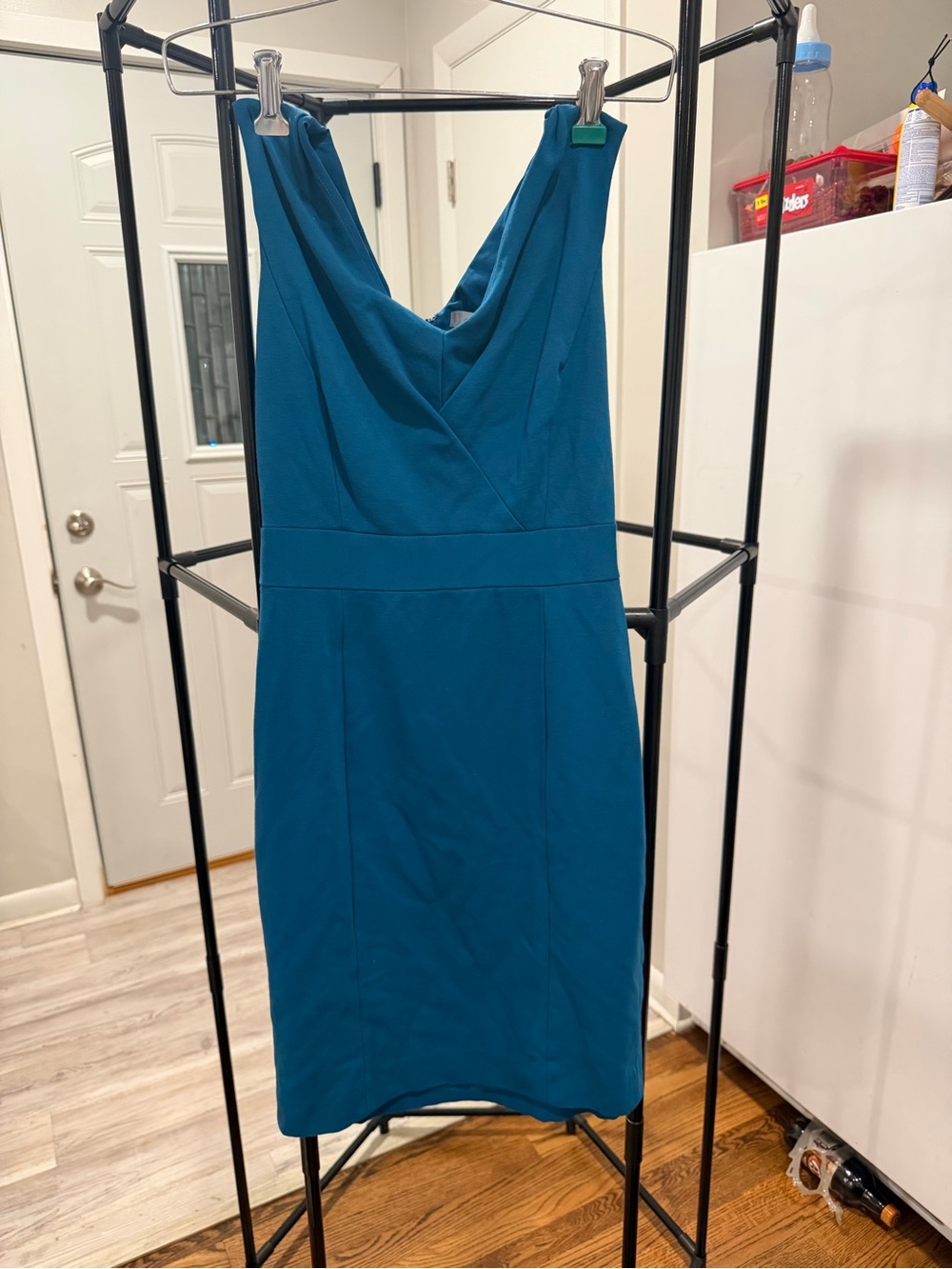 Elegant Teal Sheath Dress